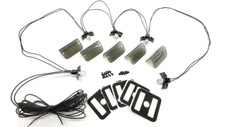 Tinted Lund Visor Cab Moon Sun Lens Kit Lenses / Gaskets & LED Wiring Harness