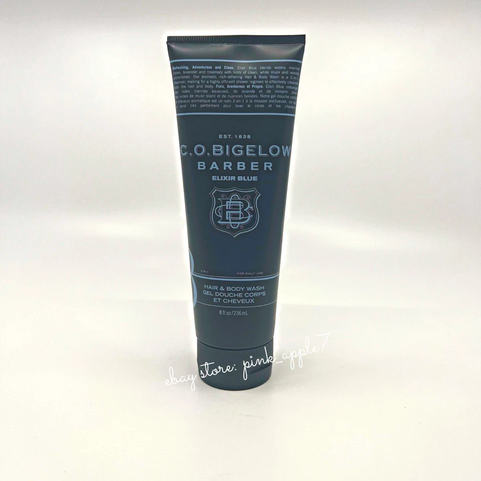C.O. Jabón corporal y cabello Bigelow Elixir azul para hombre 8 fl. Oz - No. 1604 Foto 2 de 4