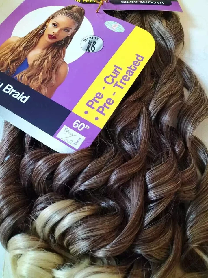 Darling Empress Curly Braids Long Hair Extensions | 60" | SPICE GOLD