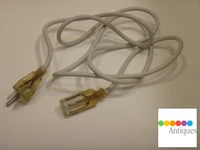 Apple Power Mac G4 Cube Volex White Power Cable Cord with Clear Connectors RARE
