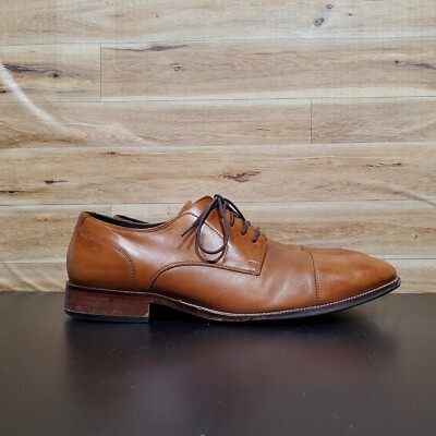 Cole Haan Benton Cap Toe Oxford II Brown Leather Dress Shoes