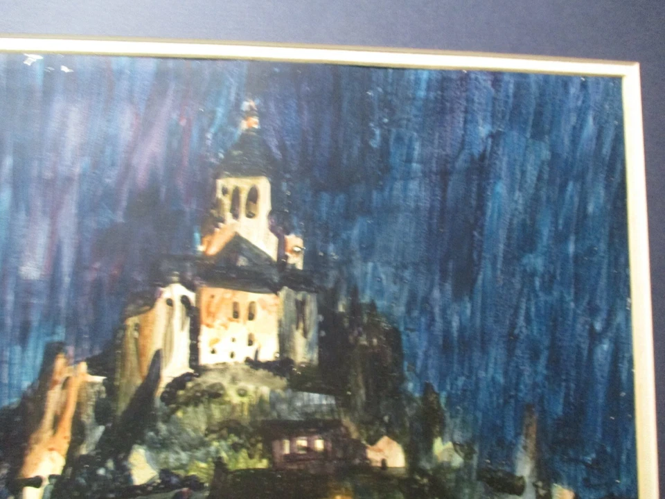 PINTURA REX BRANDT ORIGINAL UBICACIÓN EUROPEA PAISAJE REGIONALISMO CASTILLO 1965 Foto 4 de 4