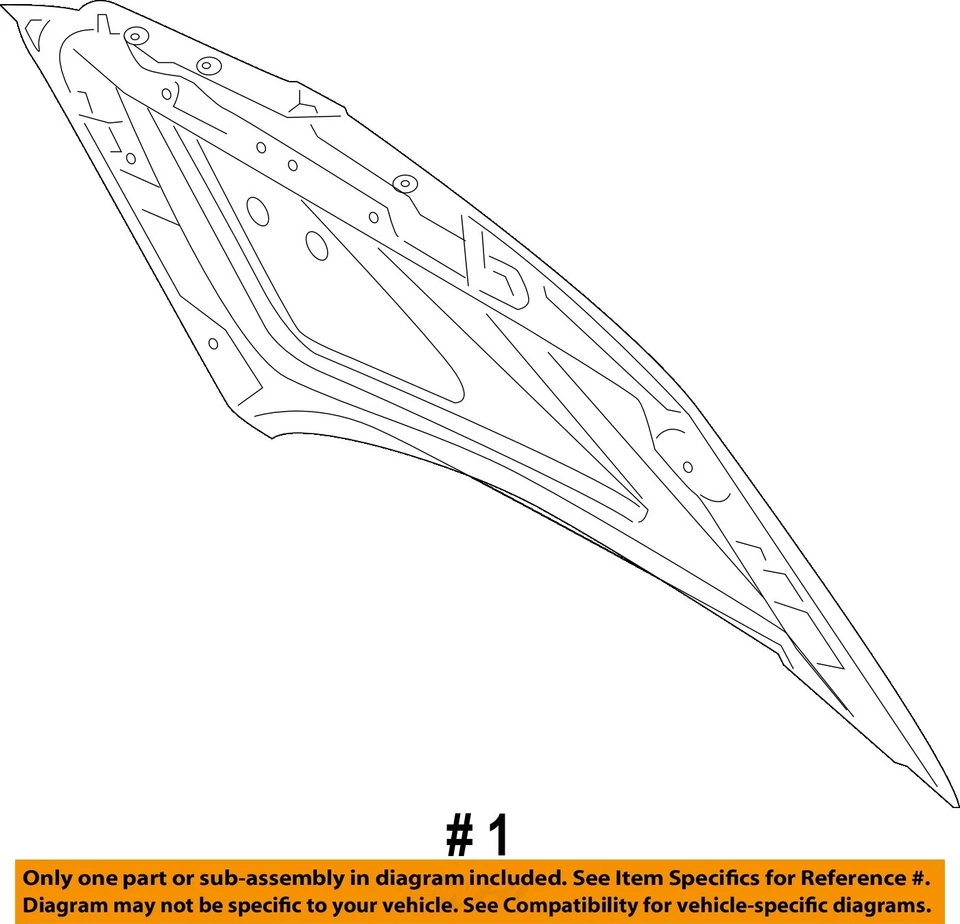 Used Hood fits: 2015 Lincoln Navigator  Grade C - Image 4 of 4