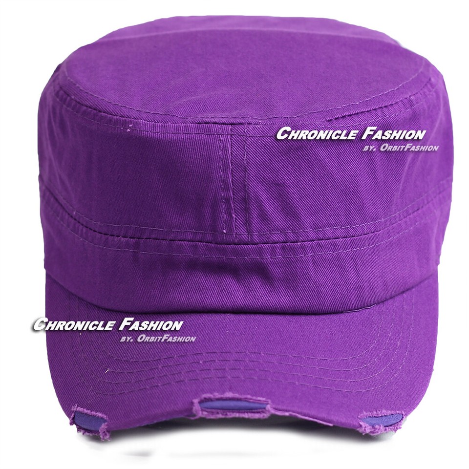 TopHeadwear Distressed Cadet Cap - Vintage Style Cotton Hat With Adjustable Strap, One Size Fits Most - View #2