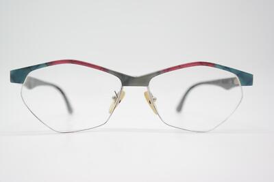 Vintage Glasses HOFFMANN Natural Horn Silk 913 Multicolored Oval Frame