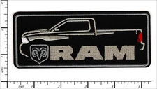 18 Pcs Embroidered Iron on patches Dodge Ram Car 130x53mm AP063dG2