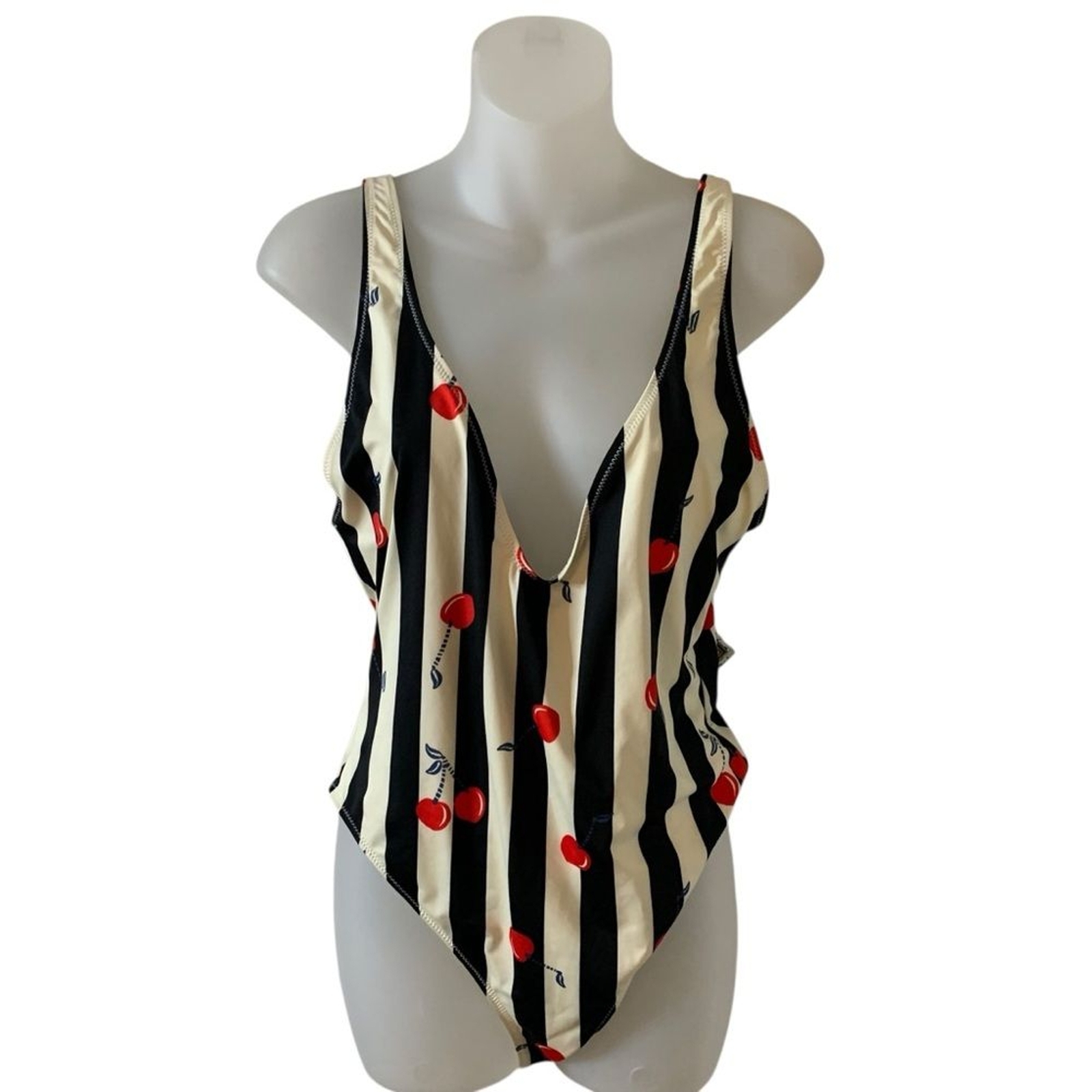SOLID & STRIPED Cherry Print One-Piece Swimsuit V… - image 5
