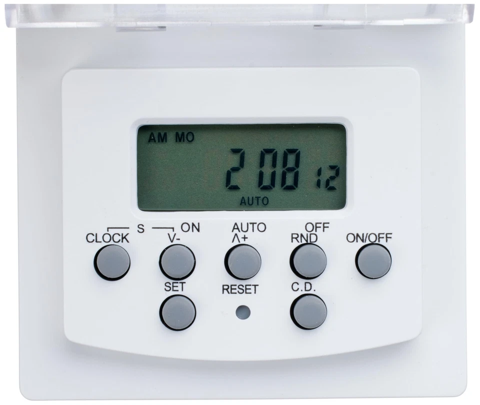 Wochenzeitschaltuhr Mini mit digitaler Anzeige für den Außenbereich inkl. Kin... - Bild 4 von 4