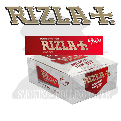 Cartine Rizla Medium Thin Red Lunghe Rosse King Size Scatola Da 25 / 50 Libretti TV10861 Cartine Rizla Medium Thin Red Lunghe Rosse King Size Scatola Da 25 / 50 Libretti TV10861