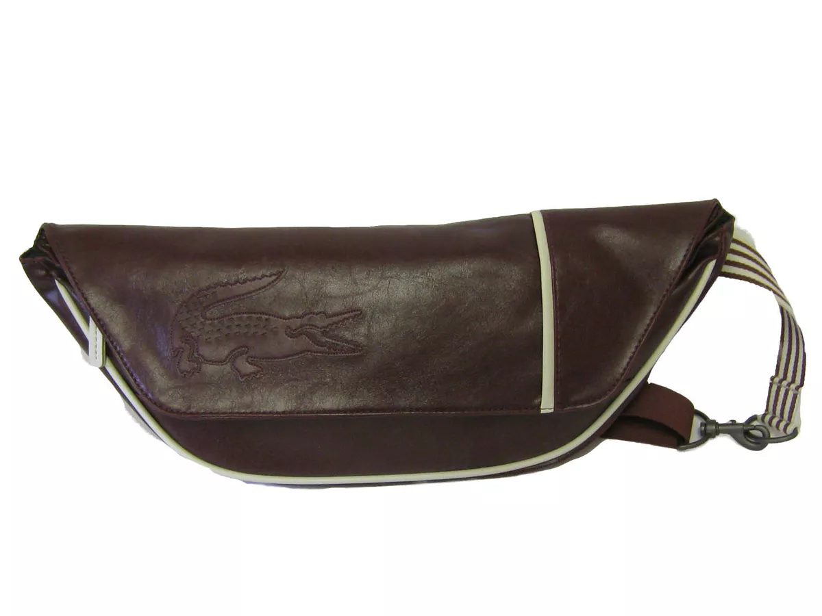 New Vintage LACOSTE N75 Unisex Cross-over SHOULDER BAG L Lounge 5