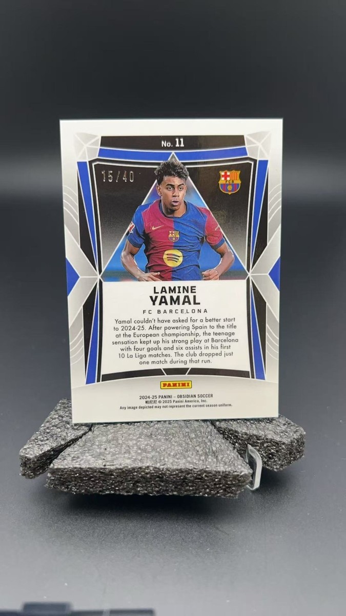 2024-25 Panini Obsidian - Lamine Yamal #11 Electric Etch Orange