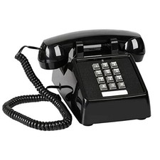 Classic Vintage Cord Phones for Landline Old Telephone with Mechanical Black