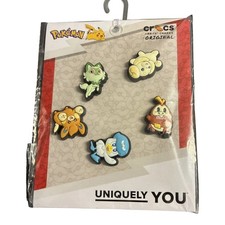 RARE Crocs Jibbitz Pok mon Shoe Charm Packs, Paldea, 5-Pack- New 