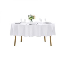 70 inch Round Tablecloth Washable Polyester Table Cloth Decorative Table Cove...