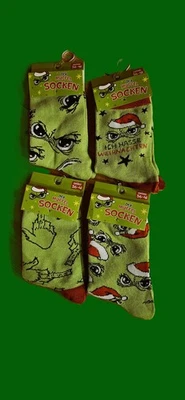 G&M GMBH 4er Set Socken Festtagsmuffel "Ich hasse...." Weihnachten