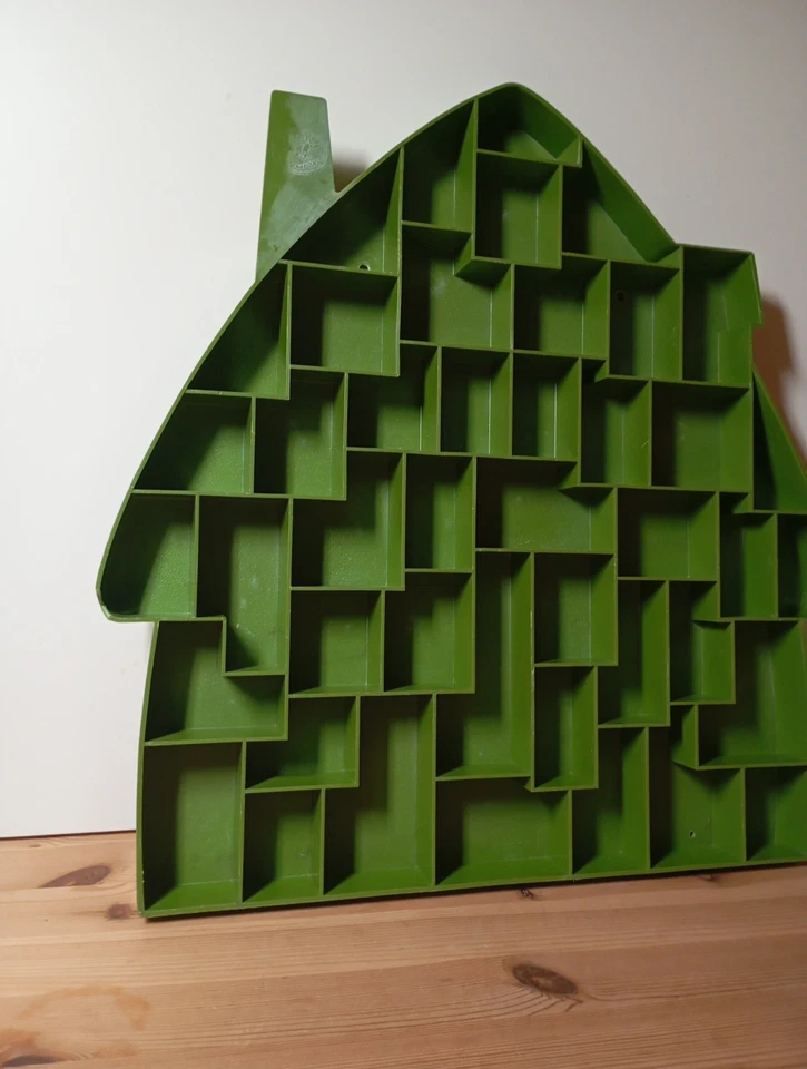 Schlümpfe Setzkasten grün für Bully - Figuren Bully's Setzkastenhaus W. Germany - Bild 2 von 4