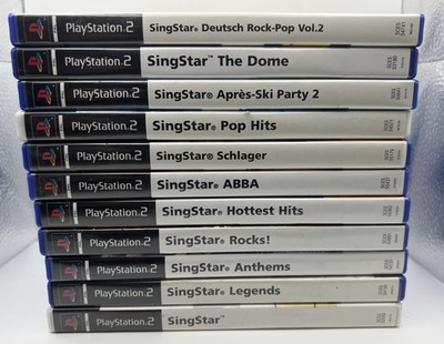 Singstar Sammlung 11 Stück - Rock Pop Aprées Ski Schlager    PlayStation 2 PS2