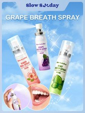 Grape Breath Spray Mouth Freshener Instant Fresh Breath Oral Care UK
