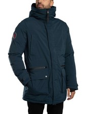 Superdry Men's City Padded Parka Jacket, Blue