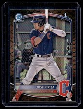 2025 Bowman Chrome Reptillian Refractor Jose Pirela Cleveland Guardians #BCP-111