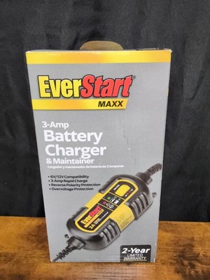 £EverStart MAXX 3 Amp 6V/12V Battery Charger BC3E - New, Fast Charging (A4)