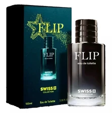 Flip by Swiss Collection 3.38 oz EDT Cologne Spray for Men – New Sealed Box
