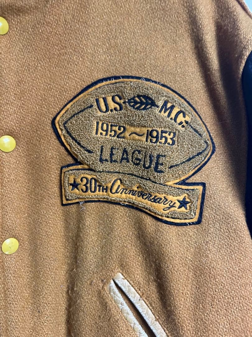 Stadium jacket leather vintage stadium jacket stadium jacket leather jacket View 2