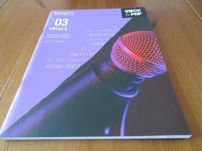 Noten/Gesang Trinity Rock & Pop Vocals  2018  Grade 3