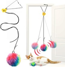 Interactive Cat Toys, Independent Play Hanging Door Cat Toys for Indoor
