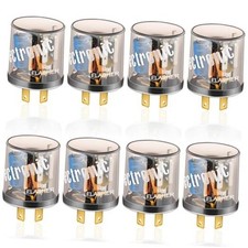 8 Pieces 12V 2 Pin Electronic LED Flasher Relay 2 Prong Turn Signal Light
