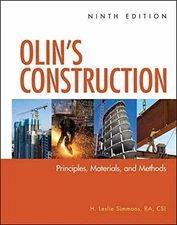 Olin's Construction: Principles, - Hardcover, by Simmons H. Leslie - Very Good