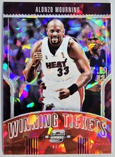 2018-2019 Contenders Optic Winning TIckets Red Cracked Ice Prizm Alonzo Mourning