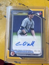 2024 Bowman Paper Prospect Retail Autographs Connor O'Halloran Gold /50
