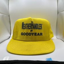 Nomad Goodyear WeatherHandler Hat Men OS Yellow Vintage Snapback Trucker Cap