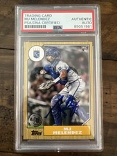 MJ MELENDEZ 2022 TOPPS UPDATE 1987 TOPPS RC IP AUTO PSA SLABBED 35TH ANNIVERSARY