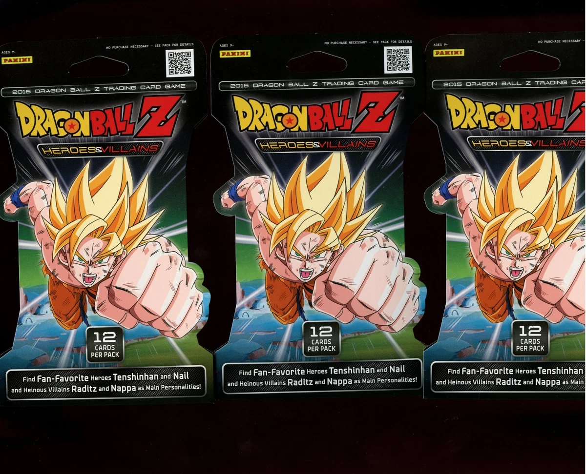 Dragon Ball Z TCG Panini Sealed Collectible Card Game Packs for