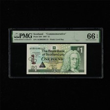 1997 Scotland  Commemorative  1 Pound Pick#359 PMG 66 EPQ Gem UNC 03