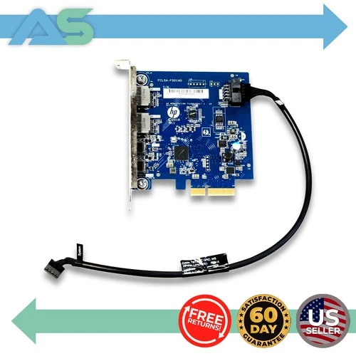 HP L33676-001 Workstation Thunderbolt 3 PCIe Module | 2x USB-C, 2x Display Port