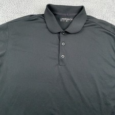 Nike Polo Shirt Mens Extra Large Black Golf Performance Dri Fit Short Sleeve