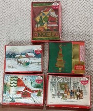 5 New Packs of 18 Christmas Cards 4 Paper Magic Group & 1 American Greetings VTG