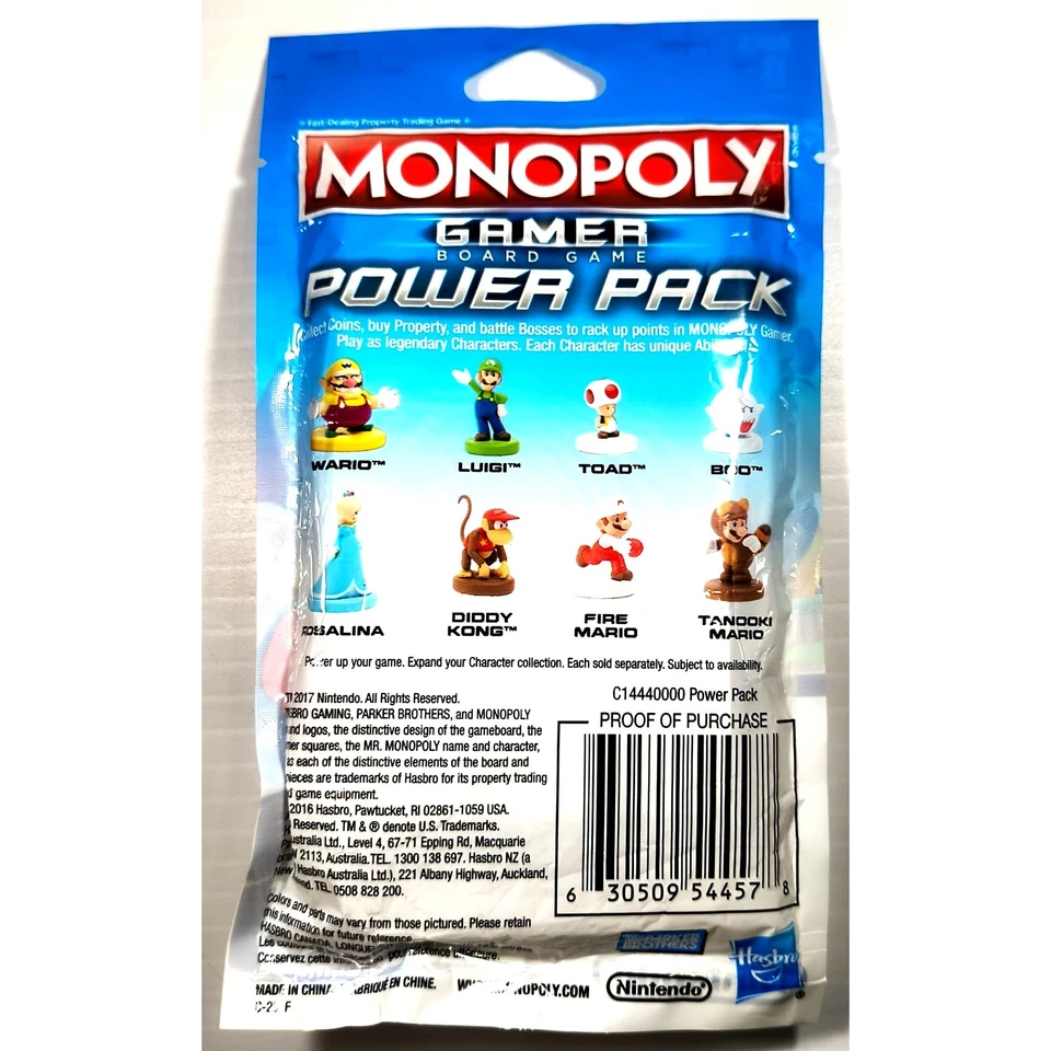 Hasbro Nintendo Monopoly Gamer FIRE MARIO Juego de Mesa Power Pack, Nuevo, ¡Ver Fotos! Foto 3 de 3