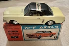 Japan Bandai Tin Friction 1965 Ford Mustang   w/ Box