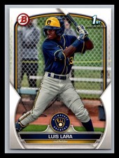 Luis Lara Milwaukee Brewers #BP-100 Bowman 2023 Bowman Prospects