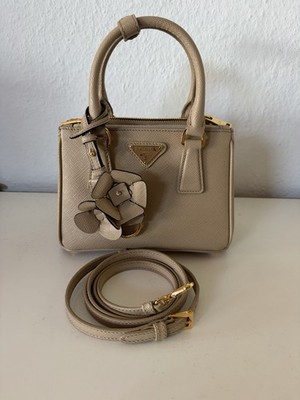 Prada Galleria Mini Tasche Beige