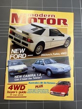 VINTAGE CAR MAGAZINE MODERN MOTOR MANCAVE MUSCLE FORD HOLDEN 1980s MOTOR FALCON