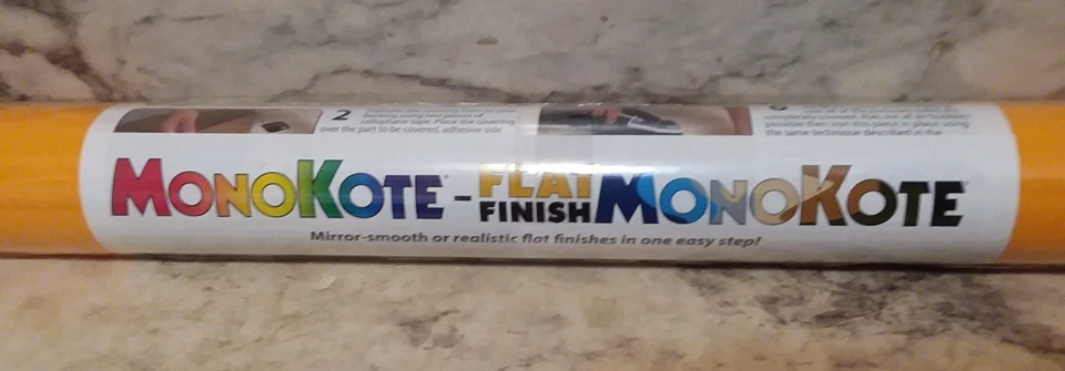 NEW Top Flite MonoKote FLAT FINISH YELLOW Roll 6ft X 26" Plane Kit Covering NIP - Image 2 of 4