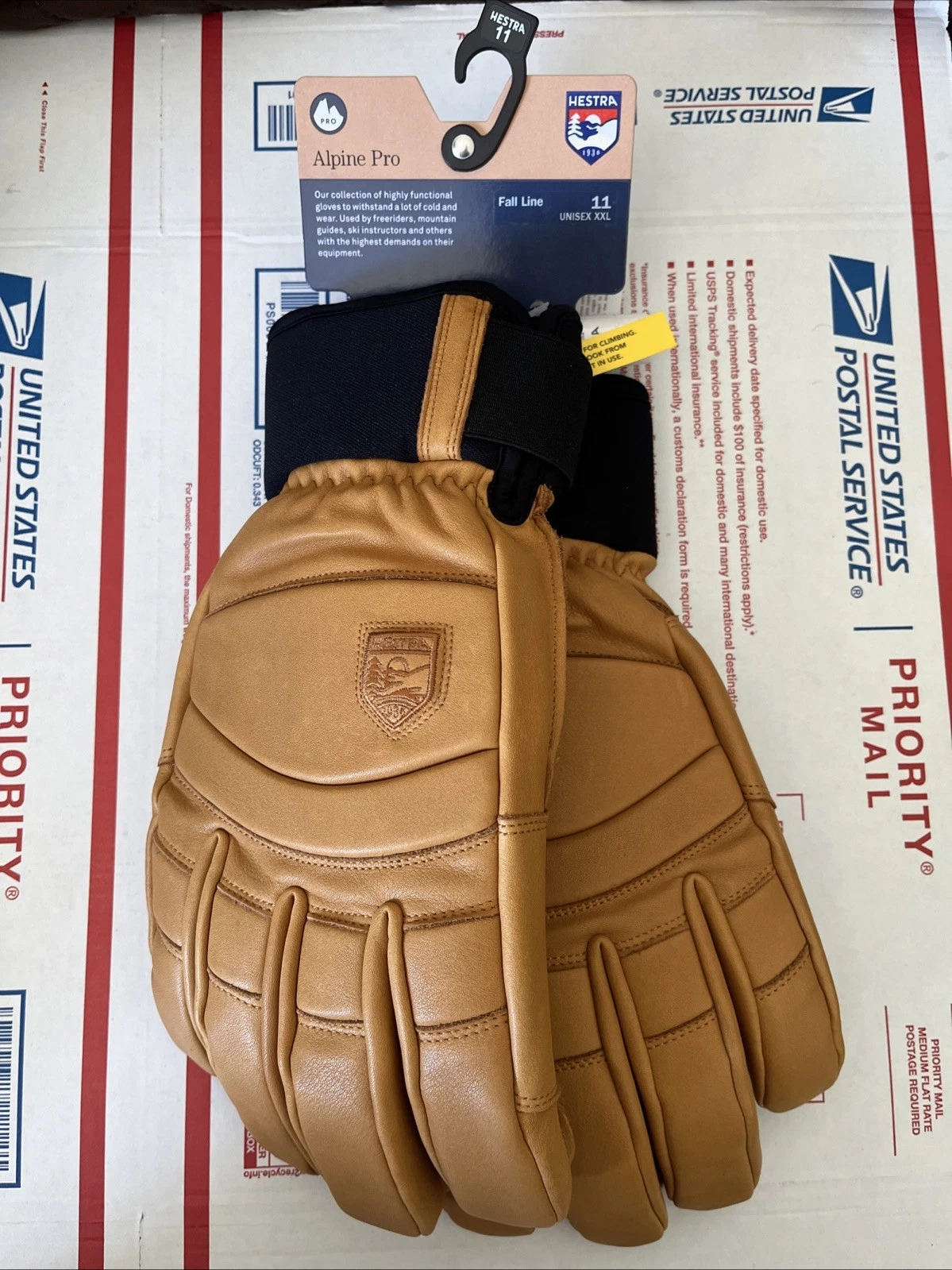 Hestra Fall Line Alpine Pro Leather 5 Finger Ski Gloves Color Brown 11 - XXL NWT
Opens in a new wind