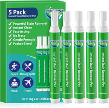 Stain Remover Pens for Clothing, 5 Pack Instant Stain Removal Pen for Clothes,