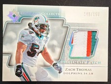 2004 Ultimate Collection Zach Thomas Ultimate Jerseys Patch /150 UP-ZT