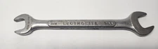 Vintage Lectrolite Open End Wrench O-1214 3/8" 7/16" USA